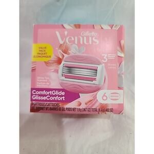 Gillette Venus Comfortglide White Tea Refill Cartridges 6 Count NEW SEALED